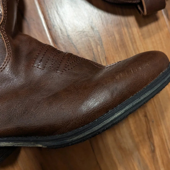 Western Boots Vegan Leather Round Toe Camo Brown Women's Size 6 Realtree Girl‎ - Picture 4 of 13